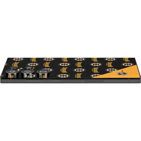 NHL Boston Bruins Pattern Galaxy S25 Ultra Skin